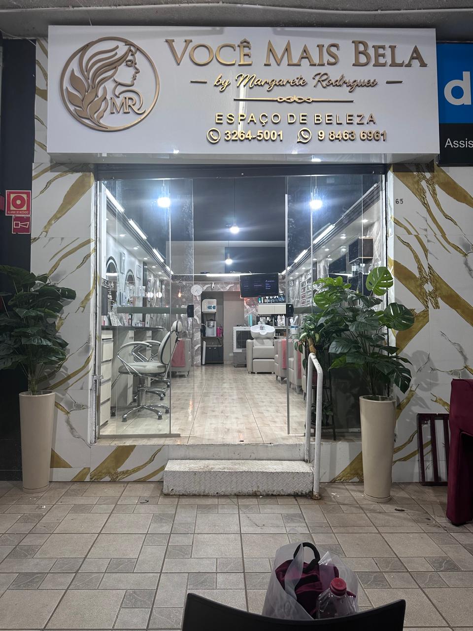 Fachada do Espaço Você Mais Bela na Loja 65
